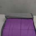 Kivik Minky Dot Weighted Blanket for Adults, 12 lbs Breathable Heavy Throw Blankets, Ultra Soft Cooling Weighted Comforter, Machine Washable, 48"x72" Twin, Purple