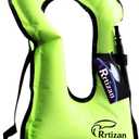 Rrtizan Snorkel Vest, Adults Portable Inflatable Swim Vest Jackets for Snorkeling Swimming Diving Safety (one_size, Green)