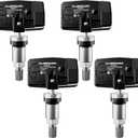 TPMS Sensor, Set of 4 315Mhz Tire Pressure Sensor Compatible with Nissan Infiniti Suzuki, Tire Sensor OE Replaces#40700JK01B,40700JA01B,40700CD001,40700JA01C