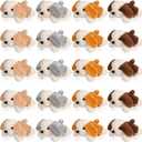 Sosation 20 Pcs Mini Plush Stuffed Puppy Bulk Graduation Party Favor Gift Toy Soft Plush Dog for Easter Goodie Bag Fillers Kids Student Baby Shower Birthday Back to School Carnival Prize
