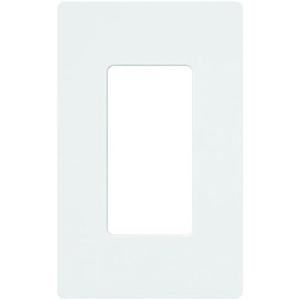 Lutron Claro Light Switch Cover Plate, 1 Gang Wallplate, for Decorator Light Switches, Rocker Light Switch Cover, Outlet Cover, Screwless Switch Plate Cover, Gloss, CW-1-WH-96, White, 96 Pack