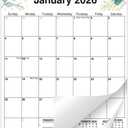 4 x 2026 Wall Calendar, Monthly Planner from September 2025 to December 2026, A4 Size with Holidays & Notes Section, Flower Design