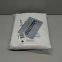 KOUFALL Sheer Curtains 108 Inches Long White Pattern Luxury 9FT Floor Length Curtain Drapes for Living Room Bedroom 2 Panel Set Grommet