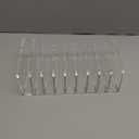 SANRUI Clear Desk Mail Organizer, 9 Compartments Acrylic Office Document Sorter File Storage Holders, Multifunction Letter Folder Racks Holders for Office,Home, School Desktop Organization