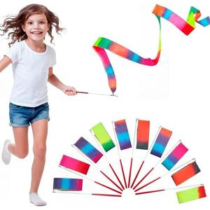 JOYIN 10 Pcs Ribbon Dancing Wands Party Favors Set, Dance Ribbon Gymnastics Ribbon Wand, Princess Birthday Party Favors for Kids, Carnival Prizes, School Goody Bag Stuffers