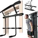 2025 Upgraded Pullup Bar and Dip Bar Station - FULL BODY Home Gym, Easy Storage, Power Tower Dip Station and Pull-up Bar for Doorway, Collapsible Dip Station, No Door Damage, High Weight Capacity, 2025 Upgraded Bodyweight Workout Station