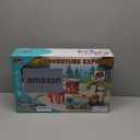 iPlay, iLearn 62PCS Kids Construction Track Toy Train Set, Electric Motorized Magnetic Truck Toy W/Tractor Crane, Forest Railway Engineering Building Playset, Birthday Gift 3 4 5 6 7 Boy Girl Toddler