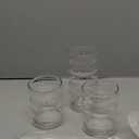 Tessco for you 4 Pcs Creative Glass Cups Vintage Drinking Glasses Ribbed Glassware Aesthetic Cup Entertainment Dinnerware Glassware with Straws Set for Kitchen Coffee Beverage(13.5 Oz, 16 oz,Clear)