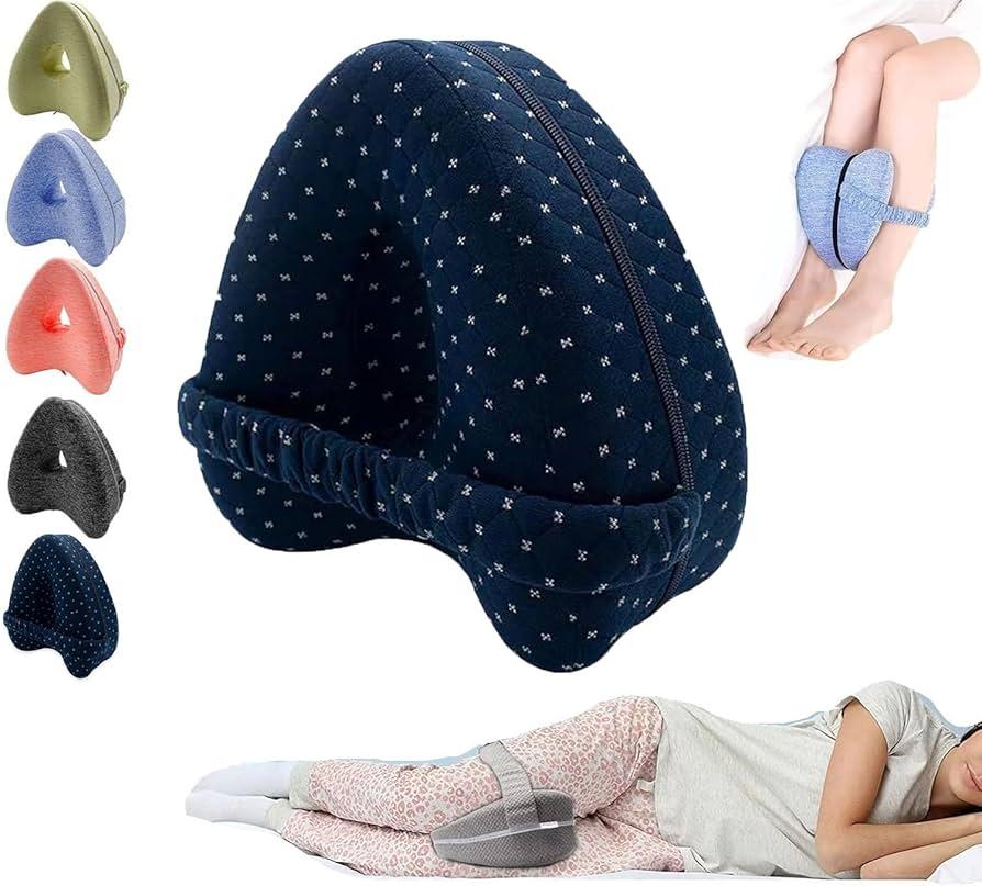 Hip Alignment Pillow,Leg Alignment Pillow,for Side Sleepers Hip Pain (Dark Blue)