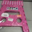 ACKO Folding Step Stool - 13 inch Height Premium Heavy Duty Foldable Stool for Kids and Adults, Kitchen Garden Bathroom Stepping Stool (Pink)