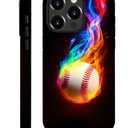 for iPhone 13 Pro Max Case,HH2 Baseball Sport Hybrid 2 Layer Hard Shell Silicone Protective Pattern Design Case