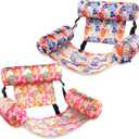 SLOOSH Inflatable Pool Floats Adult,2 Packs Floating Lounge Chairs,Blow up Pool Noodles for Adult Heavy Duty,Floating Chair for Party Summer Water Beach Lake Fun