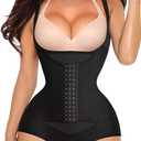Gotoly Women Waist Trainer Bodysuit Tummy Control Corset Full Body Shaper Cincher Tank Top with Adjustable Straps (X-Large, Black)