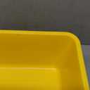 LoopTime Large Cat Litter Box with High Sides, Cat Boxes for Indoor Cats, Cat Litter Pan for Kitty, Litter Box with Low Entry, Easy to Clean, Anti-Splashing (Yellow), 8 Pack