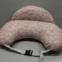 Momcozy Original Nursing Pillow for Breastfeeding-Innovative Safety Guard - Wider Feeding Pillows for More Support for Mom & Baby- Easier Nursing & Hand Free- Fit for All, Removable Cotton Cover (Pink Snuggle)