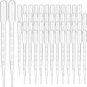 Kingdder 3000 Pcs Plastic Transfer Pipettes Disposable Graduated Pipettes for Scientific Experiment, Essential Oils, Make up Tool (3 ml)