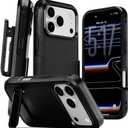 MOTIVE for iPhone 17 Pro Case with Belt Clip, Rugged Dual-Layer, Shockproof 17 iPhone Pro Holster case Belt Clip, Slim Wireless Charging Compatible, Durable Kickstand, 6.3 | Ranger v2 Series