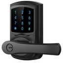 HIDALIFE Keyless Entry Door Lock with Keypad and Handle for Front Doors, Touchscreen Electronic Door Lock, Anti-peep Password, Auto-Locking, Matte Black