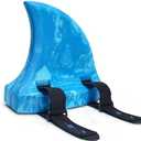 Swimming Shark Fins, EVA Back Float Safety Swimming Trainer with Adjustable Belts, Swim Floaties for Sport Pool Lesson, Small, Blue