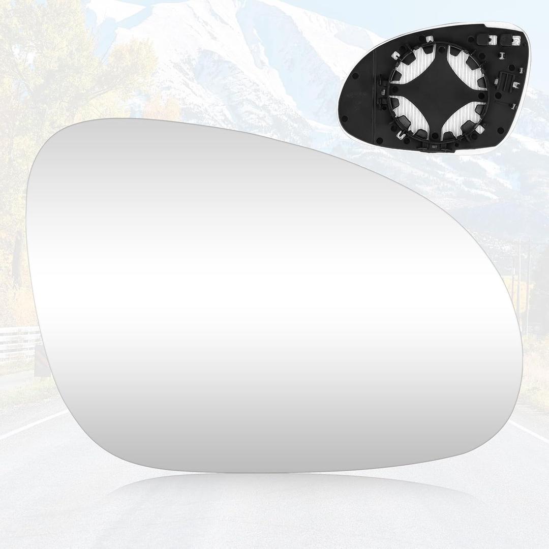 Youxmoto Passenger Right Side Heated Mirror Glass Replacement 2005-2010 Fit For VW R32 EOS GTI Rabbit Jetta Passat, Convex Mirror Glass, fit 7M3857522E Youxmoto Passenger Right Side Heated Mirror Glass Replacement 2005-2010 Fit For VW R32 EOS GTI Rabbit Jetta Passat, Convex Mirror Glass, fit 7M3857522E