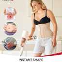Nebility Waist Trainer for Women Corset Shapewear Tummy Control Body Shaper Girdle Waist Cincher Postpartum Belly Band(Large, Beige)
