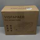 Air Mattress Full with Built in Pump Raised, 18'' High Inflatable Mattress Electric Blow Up Mattress Fast Blow Up Bed Tall Comfortable Airbed for Camping, Home Guests, Travel w/ Storage Bag 650Lbs Max (Blue)