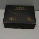 5 in 1 Hair Dryer Brush Set,Professional Negative Ionic Hot Air Styler, Air Curling Wrap Styler,Detachable Blow Dryer Brush With Auto Wrap Curlers,Hair Styling Tools For Straight/Curl/Drying/Smoothing (Champagne Gold)