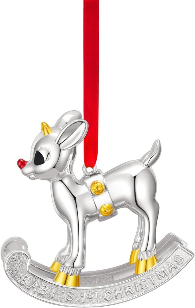 5 x 2025 Baby's First Christmas Ornament, Christmas Ornaments Hanging Ornaments for Xmas Tree Decorations Keepsake Gifts for Sisters Mom Grandma Women