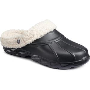 BASS OUTDOOR Men's Field Slide Sherpa Lined Slipper (8, Black)