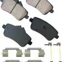 Euro Akebono Ultra Premium Rear Brake Pads, GREY