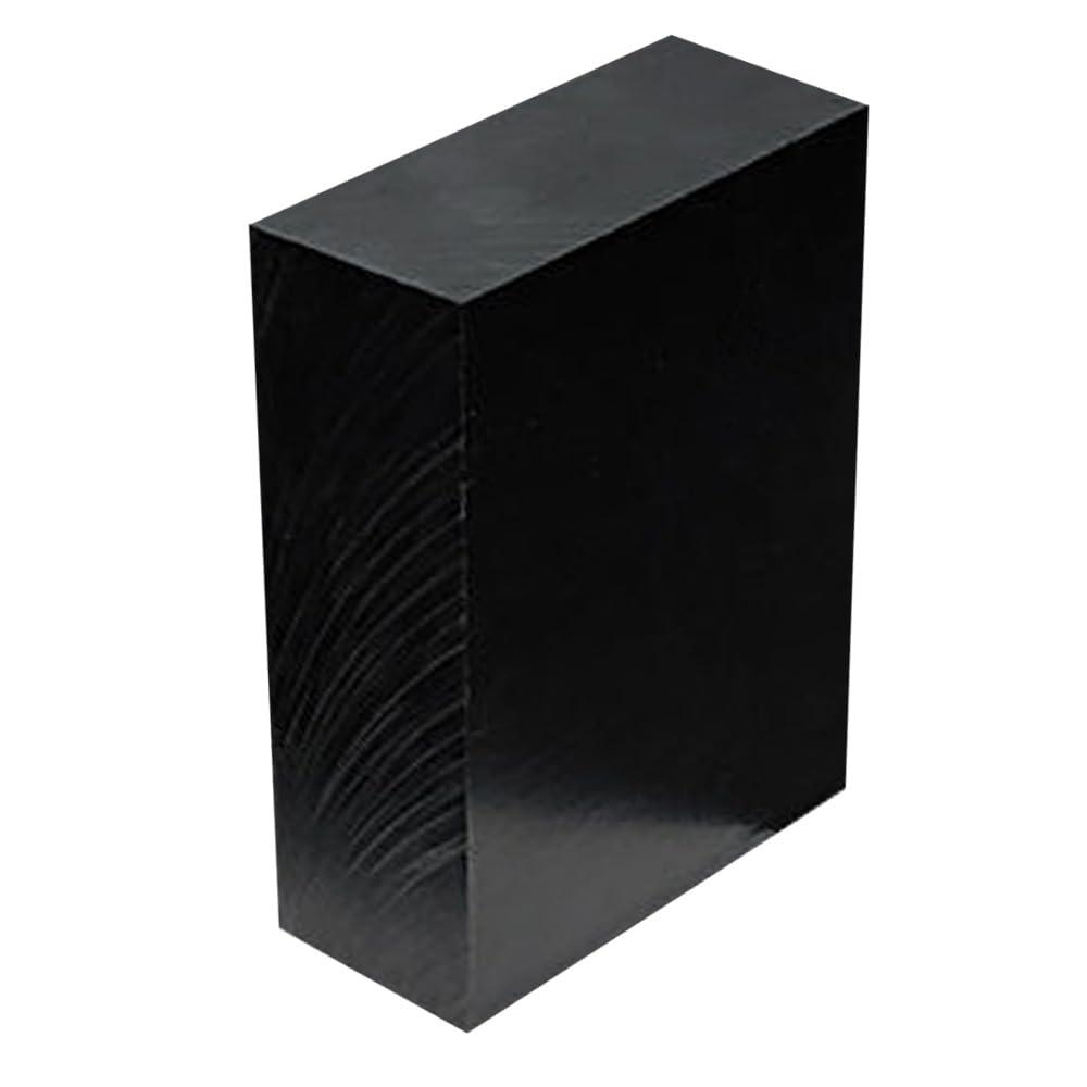 High-Density Polyethylene (HDPE) Plastic Block 2" Thick - 4" x 6" HDPE Plastic Sheet for Machining,Home Improvements,DIY Projects(Black PE Block 1 PCS)
