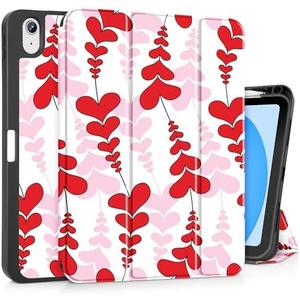 Mektron Case for iPad (A16) 11th Generation 11-inch 2025 Fit iPad 10th Gen 10.9 inch 2022, Tablet Cover with Trifold Stand + Pencil Holder + Auto Wake/Sleep + TPU Back Cover, Heart Wave
