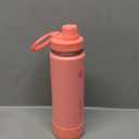ThermoFlask 24 oz Double Wall Vacuum Insulated Stainless Steel Water Bottle with Spout Lid, Sunkissed Coral