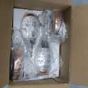 Modern Black Gold Pendant Light Dimmable LED Ceiling Light Fixtures Mini Teardrop Crystal Pendant Lighting for Kitchen Island Bedroom Hallway Entryway (2-PackChampagne Gold)