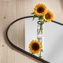 Arched Full Length Mirror, 48"x14" Gold, Tempered Shatterproof Glass & Aluminum Frame, Over Door or Wall Mounted, No Drill Installation for Bedroom, Bathroom, Closet, Entryway, Living Room Decor