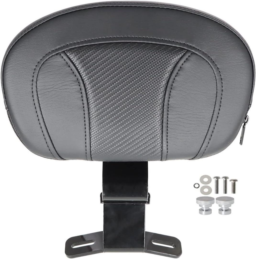 LABLT Black Detachable Front Driver Rider Backrest Pad, Motorcycle Front Driver Back Pad Replacement for Touring CVO Road King Street Glide Electra Glide 2009-2022