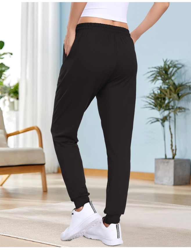 ZENEX 2 Pack Women Joggers, Women's Sweatpants with Pockets for Running, Yoga, Workout & Lounge