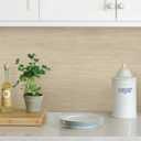 NuWallpaper NUS3336 Tibetan Faux Grasscloth Cream Peel & Stick Wallpaper, Neutral