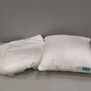 Oubonun 18"x18" Pillow Inserts (Set of 2) - Throw Pillow Inserts with 100% Cotton Cover - 18 Inch Square Interior Sofa Pillow Inserts - Decorative Pillow Insert Pair - White Couch Pillow