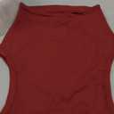 ANRABESS Women Tank Tops High Neck Sleeveless Sexy Cutout Racer Back Going Out Crop Tops Shirts Summer Y2K Outfits (Medium, Wine Red)
