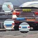 2 x 3pcs Student Driver Car Magnet Stickers, 9.8x3.35in Waterproof Removable Novice New Driver Decal Sign Reflective Magnetic Safety Bumper Sticker for Car Accessories