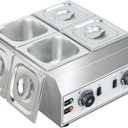 Chocolate Melting Pot 4-Tanks Commercial Chocolate Tempering Machine Chocolate Tempering Pot 2000W Electric Chocolate Melter Pot Chocolate Warmer for Milk Coffee Cheese