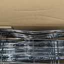 Amazon Basics 4-Shelf Adjustable Heavy Duty Steel Wire Rack Storage Shelving Unit for Kitchen, Garage, Easy Assembly, 350 lbs Per Shelf, 36" x 14" x 54", Chrome Silver