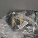 Blue and Gold Mini Ceramic Vase Set of 3, Small Ceramic Vase Set for Decorative, Bud Vases for Centerpieces Nightstand Kitchen, Boho Farmhouse Home Coffee Table Tray Decor