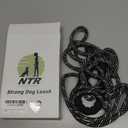 NTR Heavy Duty Dog Leash,8FT Rope Leash for Dog Training with Swivel Lockable Hook,Reflective Threads and Comfortable Handle,Dog Lead for Walking,Hunting,Camping for Medium and Large Dog (Black)