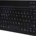 German Keyboard 10Inch Keyboard German Layout USB Computer Keyboard for Laptops, PC(Black)