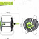Garden Water Hose Reel Cart, Holds 65-100 Ft of 5/8 Inch, Wall Mounted Garden Hose Cart, Portable Hose Holder for Convenient Hose Storage and Watering