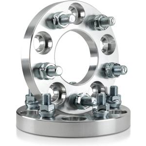 1 Inch Wheel Spacers Hubcentric Without Lip 5x4.75 Compatible For Chevy Camaro 1982-2002 Corvette 1968-2018 Blazer 1987-2005 Caprice 1977-1987 S10 1982-2004, Firebird 1982-2002 (2pc 70.3mm M12x1.5) (1.0" Without Lip (2pc), Silver)