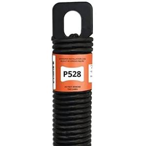 P528 28-Inch Plug-End Garage Door Spring (.207 in #5 Wire), Black, (HJNS2159), 2x2x30