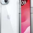 Speck Clear iPhone 15 Case - Slim, Drop Protection - for iPhone 15, iPhone 14 & iPhone 13 - Scratch Resistant, Anti-Yellowing, 6.1 Inch Phone Case - GemShell Clear